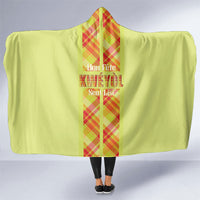 Bon Fete Kweyol Sent Lisi Hooded Blanket Saint Lucia Creole Day Madras Motifs Yellow