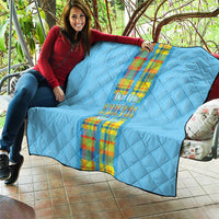 Bon Fete Kweyol Sent Lisi Quilt Saint Lucia Creole Day Madras Motifs Blue