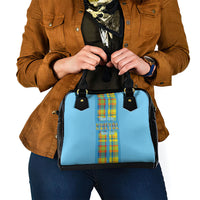 Bon Fete Kweyol Sent Lisi Shoulder Handbag Saint Lucia Creole Day Madras Motifs Blue