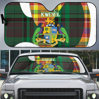 Bon Fete Kweyol Dominica Auto Sun Shade Creole Day Coat Of Arms Madras Motifs