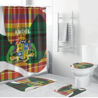 Bon Fete Kweyol Dominica Bathroom Set Creole Day Coat Of Arms Madras Motifs