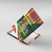 Bon Fete Kweyol Dominica Canvas Wall Art Creole Day Coat Of Arms Madras Motifs
