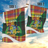 Bon Fete Kweyol Dominica Garden Flag Creole Day Coat Of Arms Madras Motifs