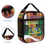 Bon Fete Kweyol Dominica Lunch Bag Creole Day Coat Of Arms Madras Motifs