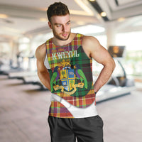 Personalized Bon Fete Kweyol Dominica Men Tank Top Creole Day Coat Of Arms Madras Motifs