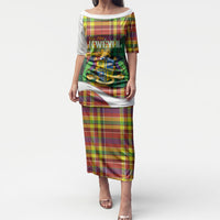 Personalized Bon Fete Kweyol Dominica Puletasi Creole Day Coat Of Arms Madras Motifs
