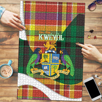 Bon Fete Kweyol Dominica Puzzle Creole Day Coat Of Arms Madras Motifs