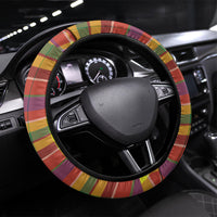 Bon Fete Kweyol Dominica Steering Wheel Cover Creole Day Coat Of Arms Madras Motifs