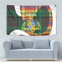Bon Fete Kweyol Dominica Tapestry Creole Day Coat Of Arms Madras Motifs