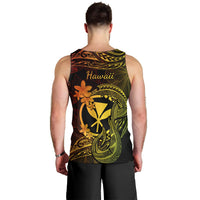 hawaii-men-tank-top-fish-hook-tattoo-mix-polynesian-plumeria-reggae-version