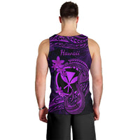 hawaii-men-tank-top-fish-hook-tattoo-mix-polynesian-plumeria-purple-version