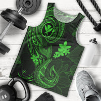 hawaii-men-tank-top-fish-hook-tattoo-mix-polynesian-plumeria-green-version