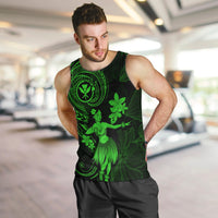 hawaii-men-tank-top-hula-girl-mix-polynesian-plumeria-green-version