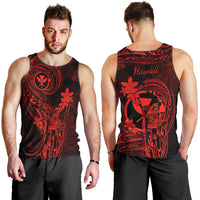 hawaii-men-tank-top-king-kamehameha-mix-polynesian-plumeria-red-version