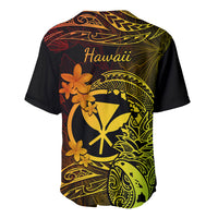Hawaii Baseball Jersey Pineapple Mix Polynesian Plumeria Reggae Version - Wonder Print Shop