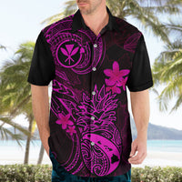 Hawaii Hawaiian Shirt Pineapple Mix Polynesian Plumeria Pink Version - Wonder Print Shop