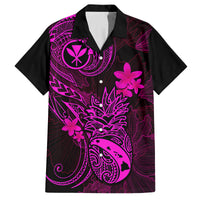 Hawaii Kid Hawaiian Shirt Pineapple Mix Polynesian Plumeria Pink Version - Wonder Print Shop
