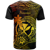 Hawaii T Shirt Shaka Tattoo Mix Polynesian Plumeria Reggae Version - Wonder Print Shop