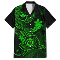Hawaii Kid Hawaiian Shirt Shaka Tattoo Mix Polynesian Plumeria Green Version - Wonder Print Shop
