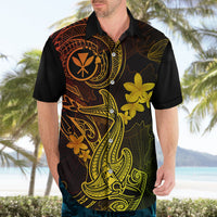 Hawaii Hawaiian Shirt Hammerhead Shark Tattoo Mix Polynesian Plumeria Reggae Version - Wonder Print Shop