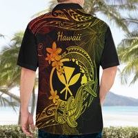 Hawaii Hawaiian Shirt Hammerhead Shark Tattoo Mix Polynesian Plumeria Reggae Version - Wonder Print Shop