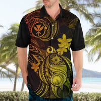 Hawaii Hawaiian Shirt Turtle Mix Polynesian Plumeria Reggae Version - Wonder Print Shop