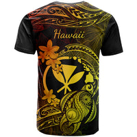 Hawaii T Shirt Turtle Mix Polynesian Plumeria Reggae Version - Wonder Print Shop