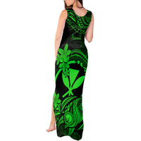 Hawaii Tank Maxi Dress Turtle Mix Polynesian Plumeria Green Version - Wonder Print Shop