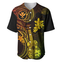 Hawaii Baseball Jersey Ukulele Mix Polynesian Plumeria Reggae Version - Wonder Print Shop