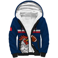 France Rugby Sherpa Hoodie World Cup Allez Les Bleus 2023 Mascot - Wonder Print Shop