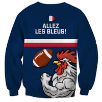 France Rugby Sweatshirt World Cup Allez Les Bleus 2023 Mascot - Wonder Print Shop