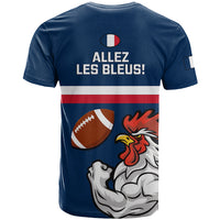 France Rugby T Shirt World Cup Allez Les Bleus 2023 Mascot - Wonder Print Shop