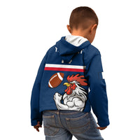 Custom France Rugby Kid Hoodie World Cup Allez Les Bleus 2023 Mascot - Wonder Print Shop