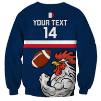 Custom France Rugby Sweatshirt World Cup Allez Les Bleus 2023 Mascot - Wonder Print Shop