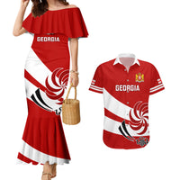 Georgia Rugby Couples Matching Mermaid Dress and Hawaiian Shirt 2023 Go Lelos Curves Style - Wonder Print Shop