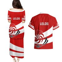 Georgia Rugby Couples Matching Puletasi Dress and Hawaiian Shirt 2023 Go Lelos Curves Style - Wonder Print Shop