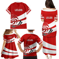 Georgia Rugby Family Matching Puletasi Dress and Hawaiian Shirt 2023 Go Lelos Curves Style - Wonder Print Shop