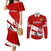 custom-georgia-rugby-couples-matching-mermaid-dress-and-long-sleeve-button-shirts-2023-go-lelos-curves-style