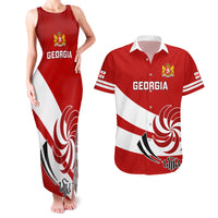 Custom Georgia Rugby Couples Matching Tank Maxi Dress and Hawaiian Shirt 2023 Go Lelos Curves Style - Wonder Print Shop