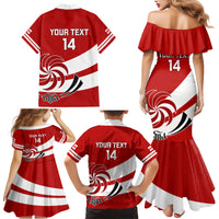 Custom Georgia Rugby Family Matching Mermaid Dress and Hawaiian Shirt 2023 Go Lelos Curves Style - Wonder Print Shop