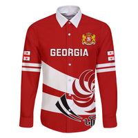 Custom Georgia Rugby Family Matching Off Shoulder Long Sleeve Dress and Hawaiian Shirt 2023 Go Lelos Curves Style - Wonder Print Shop