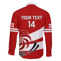 Custom Georgia Rugby Family Matching Short Sleeve Bodycon Dress and Hawaiian Shirt 2023 Go Lelos Curves Style - Wonder Print Shop