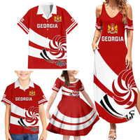 Custom Georgia Rugby Family Matching Summer Maxi Dress and Hawaiian Shirt 2023 Go Lelos Curves Style - Wonder Print Shop