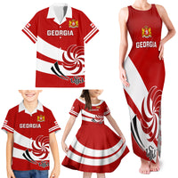 Custom Georgia Rugby Family Matching Tank Maxi Dress and Hawaiian Shirt 2023 Go Lelos Curves Style - Wonder Print Shop