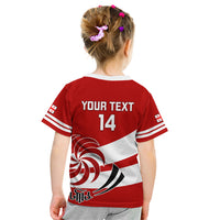 Custom Georgia Rugby Kid T Shirt 2023 Go Lelos Curves Style - Wonder Print Shop
