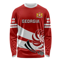 Custom Georgia Rugby Long Sleeve Shirt 2023 Go Lelos Curves Style - Wonder Print Shop