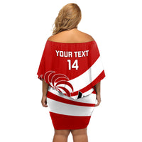 Custom Georgia Rugby Off Shoulder Short Dress 2023 Go Lelos Curves Style - Wonder Print Shop