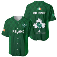 Ireland Rugby Baseball Jersey 2023 Go Shamrock World Cup Irish Celtic Pattern - Wonder Print Shop
