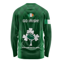Ireland Rugby Long Sleeve Shirt 2023 Go Shamrock World Cup Irish Celtic Pattern - Wonder Print Shop