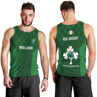 Ireland Rugby Men Tank Top 2023 Go Shamrock World Cup Irish Celtic Pattern - Wonder Print Shop